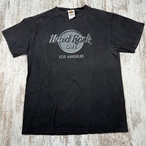 VTG Hard‎ Rock Cafe Los Angeles Tee Shirt Sz L Blokecore Grunge